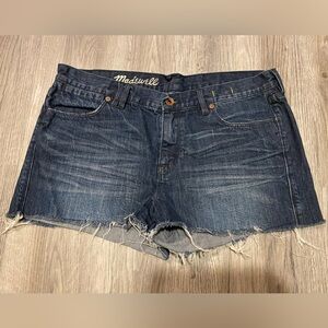 Madewell Shorts Womens 30 Blue Denim Cut Off Preppy Modern